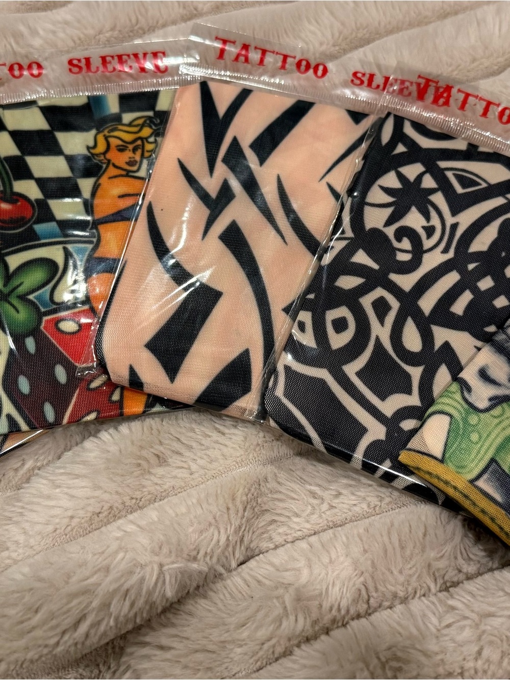 Set of Patterned Tattoo Sleeves - Multicolor